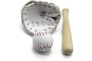 Newborn Photography Props Baseball Softball Mitten Baby Photoshoots Props Furnishing Accessories PU Leather Ball and Glove