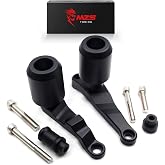MZS Motorcycle Frame Sliders Aluminum for CBR650R CB650R E-clutch 2024-2026 | Black No Cut Wheel Crash Protector Guards, Bodywork Engine Fairing Stator Side Tip-over Protection, Anti-Falling Drop Pad Kit