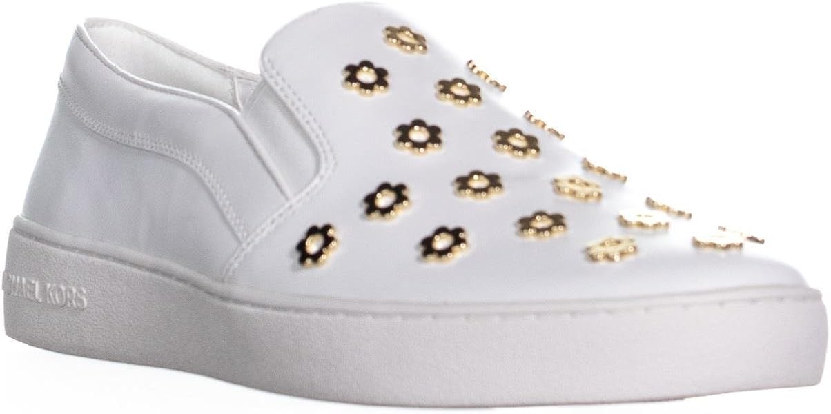 mk white slip on sneakers