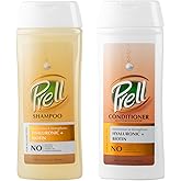 Prell Hyaluronic + Biotin Moisturizes & Strengthens Shampoo & Conditioner for All Hair Types 13.5 fl.oz