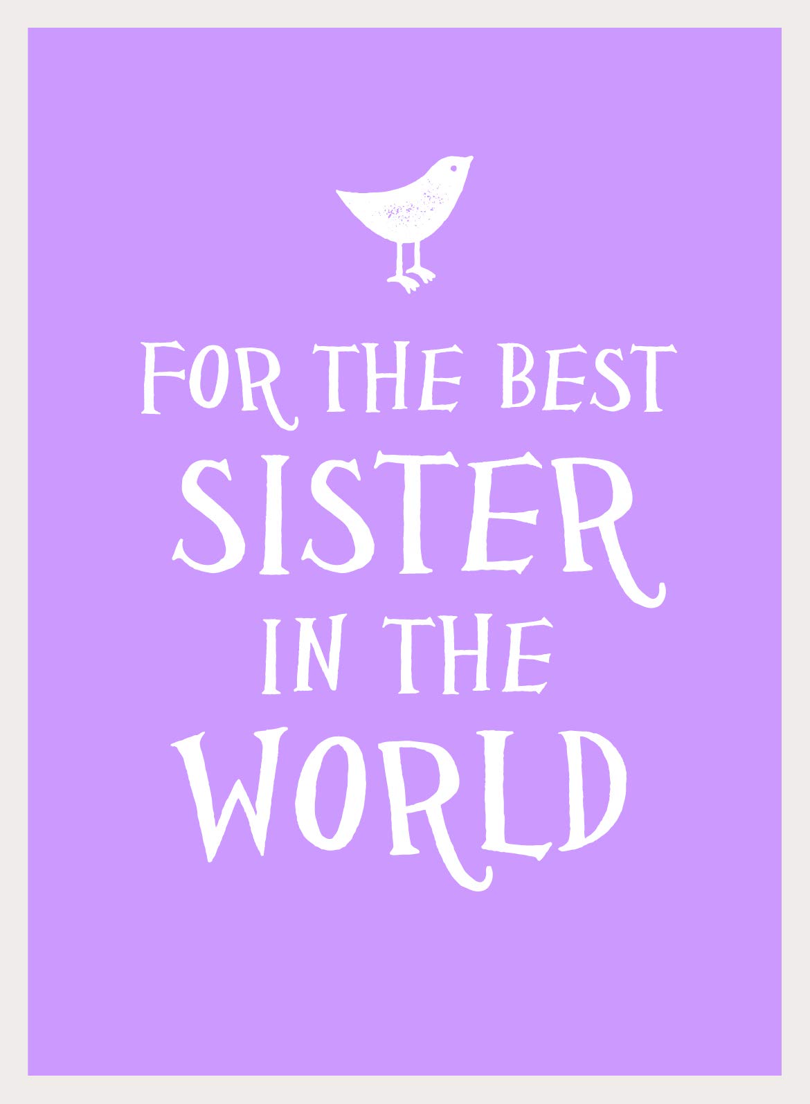 Best Sister In The World For The Best Sister In The World (Esme): Amazon.co.uk: .: 9781849536684:  Books
