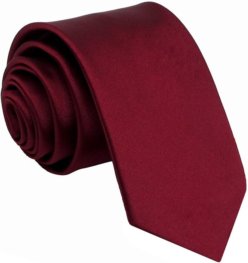 Mens Solid Color Necktie Neck Tie for Men