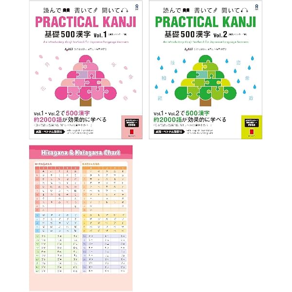 Amazon.com: PRACTICAL KANJI Kiso 500 and 700 Vol.1 and Vol.2 (Set