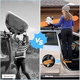 URAQT Car Door Pedal Orange Multifunction Foldable Roof Rack Foot Pedal view 6