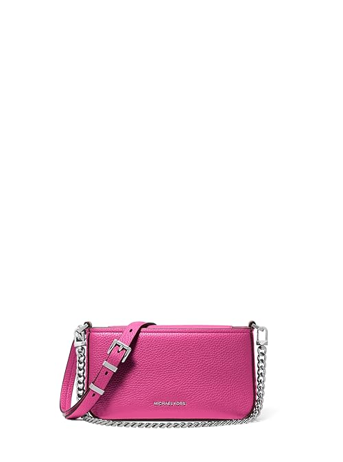 Michael Kors Bryant Small Convertible Crossbody Bag, Silver-Tone Hardware/Wild Berry