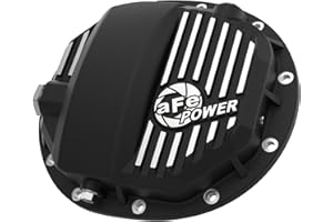 aFe POWER Pro Series Rear Differential Cover Black w/Machined Fins - #46-71120B - GM Silverado/Sierra 1500 14-23 (AAM 9.5/9.7