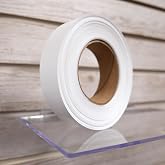 Slatwall Vinyl Insert Decorative Accent Strip, 130 FT x 1.25" H, 1 Roll Covers a 4' x 8' Panel, White