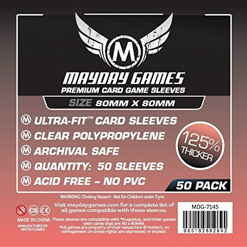 Premium Card Sleeves - 80mm x 80mm (50)