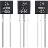 ALLECIN 2N7000 Mosfet Transistor TO-92 N-Channel Feld Effect Transistor 200mA 60V (Pack of 100pcs)