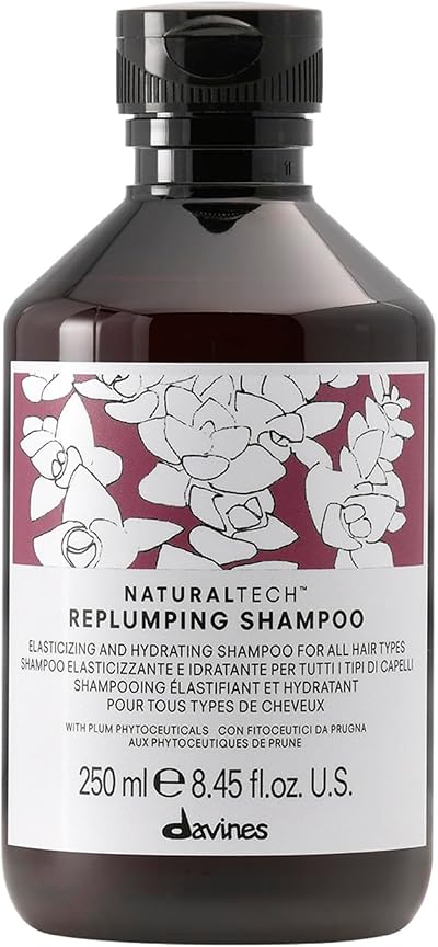 Davines Naturaltech Replumping Shampoo 250ml Hydrating Elasticity Plum Petit