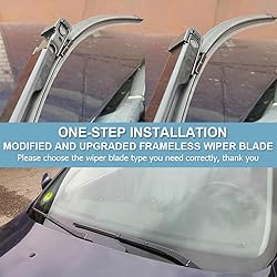 VTOGOI Wiper Blades With Rear Wiper Blades Set For