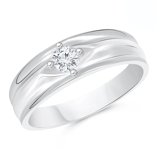 VK Jewels Flyod Rhodium Plated Alloy Ring for Men- FR1960R [VKFR1960R]
