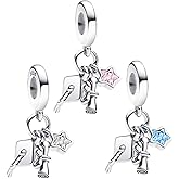 Qulmlxis Heart Graduation 2026 Charms for Bracelets and Necklaces Bead Charm for Women