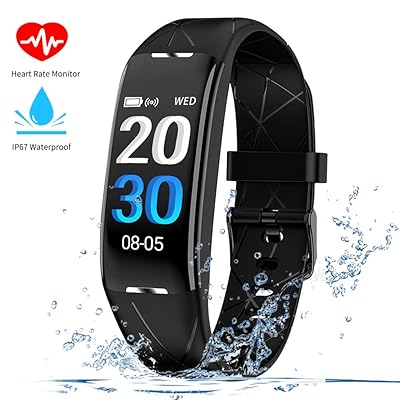 Fitness Tracker Activité Enfants,Ip68 Étanche Smartwatch Avec Moniteur De Fréquence,Montre De