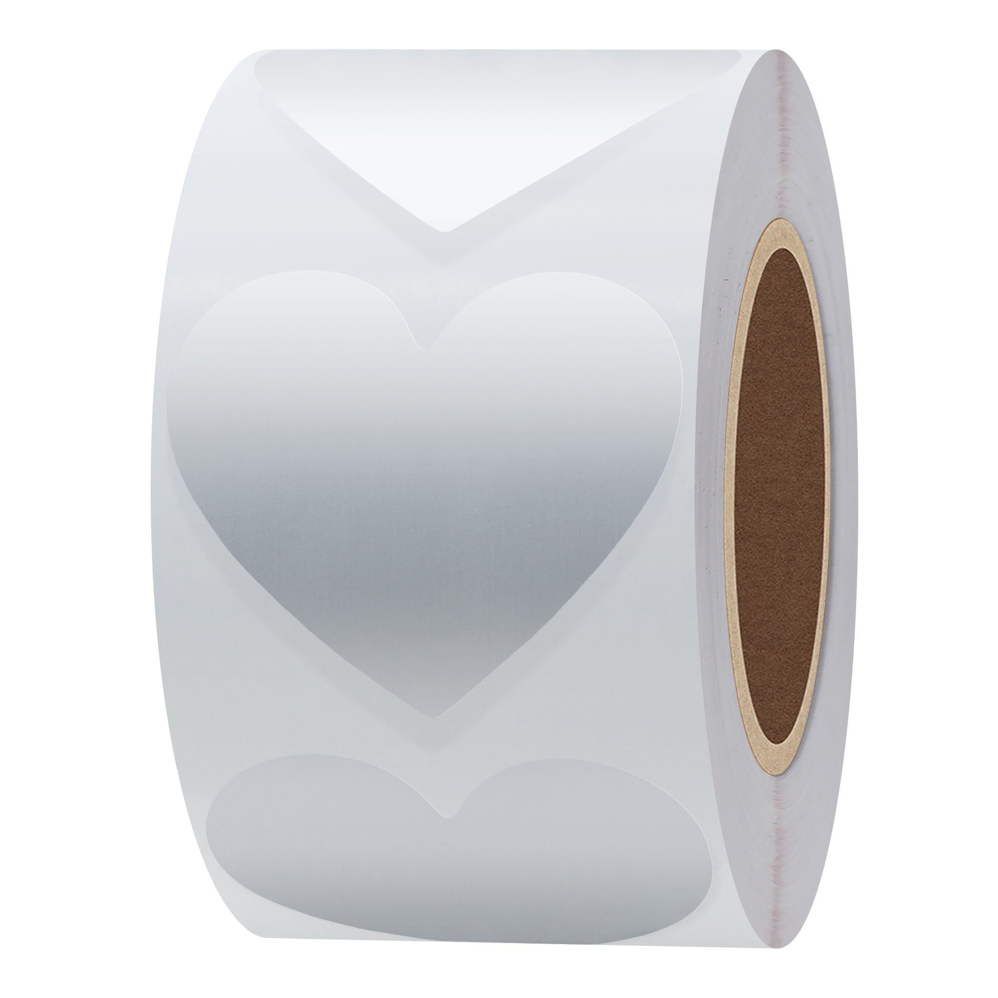 Hylabelest Color Coding Dot Love Shape Labels 38mm Love Heart Silver Stickers