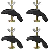 Drill Press Hold Down Clamps, 4 Pack T Slot Work Holding Clamp Set | T slot hold down clamps for drill press, CNC router, router table, and woodworking fixture setup