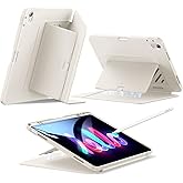 ESR for iPad Air 13 Inch Case M3/M2 (2025/2024), Vertical Stand Cover, Multi Stand Angles, Ultra-Stable Case for iPad Air 13 with Pencil Holder, Flip Series, Starlight