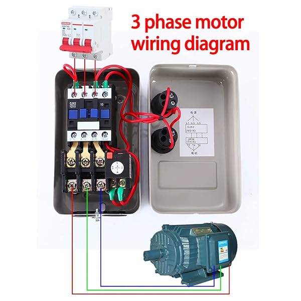 MAGNETIC MOTOR STARTER 3 PHASE SINGLE PHASE MAGNETIC STARTER 5 HP 220/240V ELECTRIC MOTOR STARTER(FOR AIR COMPRESSOR)