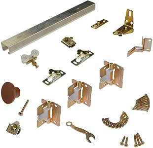 Johnson Hardware 111FD Series 36 in. Track and Hardware Set for 2-Panel