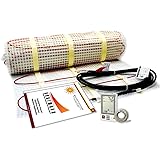 20 Sqft Electric Floor Heating System with Required GFCI Programmable Thermostat 120V