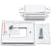ML-WS-Fireplace Switch, Millivolt Design for Gas Fireplaces Easy DIY | Low Voltage self cleaning contacts, simple to connect, low voltage operation to 2A / 24v, white, 2nd generation