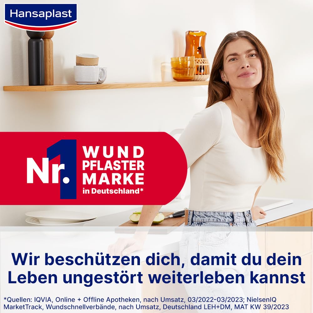 Hansaplast Marvel Kinderpflaster wasserabweisen, hautfreundlich und schmerzfrei zu entfernen, 20 St. Pflaster 7