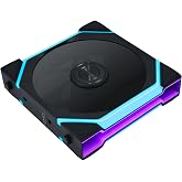 Lian Li UNI Fan SL Wireless-120-No Controller-Black-12SL1W1B | Single Pack, ARGB, Controller Not Included, 2.4 GHz Wireless Signal for RGB &amp; Fan Operation, Controller Required, 12SL1W1B