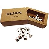 Kbsing 20 Pcs High Quality Locking Pin Keepers Backs (Silver)