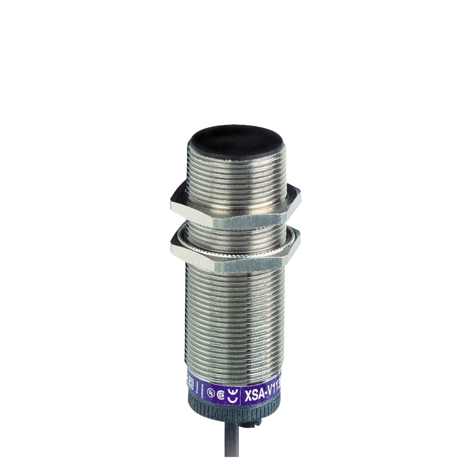 TELEMECANIQUE SENSORS xsav12373 Metal Proximity Inductive Sensor, 3 cables, 10 mm Detection Distance Nominal, 12 – 48 VAC/DC, 120 – 3000 CYC/MN Adjustable Frequency, 2 m Cable M30 X 1.5 THREAD