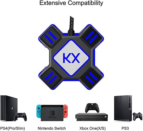 Caja de conversión para mando de juego de Xbox PS4 PS3, color negro: Amazon.es: Hogar