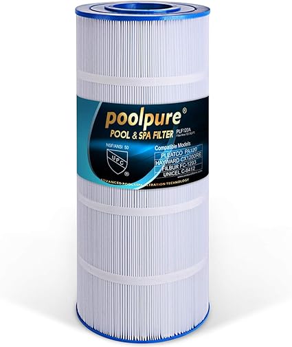 Amazon Com Poolpure Replacement Pool Filter Compatible With Cx1200re Pleatco Pa120 Unicel C 8412 Filbur Fc 1293 Clearwater Ii 125 Pro Clean 125 817 0125n Aladdin 22002 Garden Outdoor