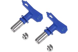 uxcell 2pcs Reversible Spray Tips for Airless Sprayer 415 Paint Spray Nozzle Tips Sprayer Machine Parts for Home Garden Build