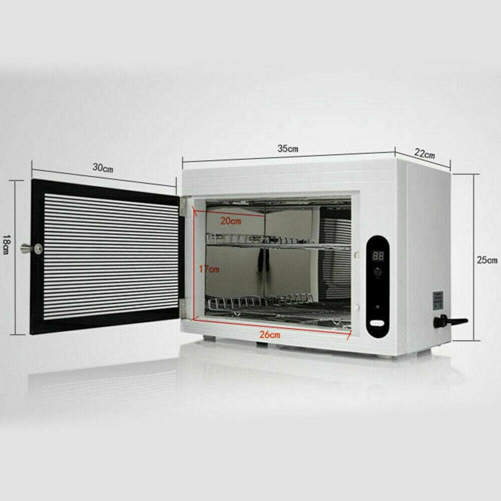 UV Ozone Sterilizer Disinfection Cabinet Manicure Tools Towel Equipment with LED Display & 3 Timer Settings YM-9002 for Living Room