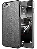 iPhone 7 Plus Case, E LV - Belt Swivel Clip / Kickstand - Armor Holster Defender Full Body Protective Case Cover for Apple iPhone 7 Plus - [BLACK]