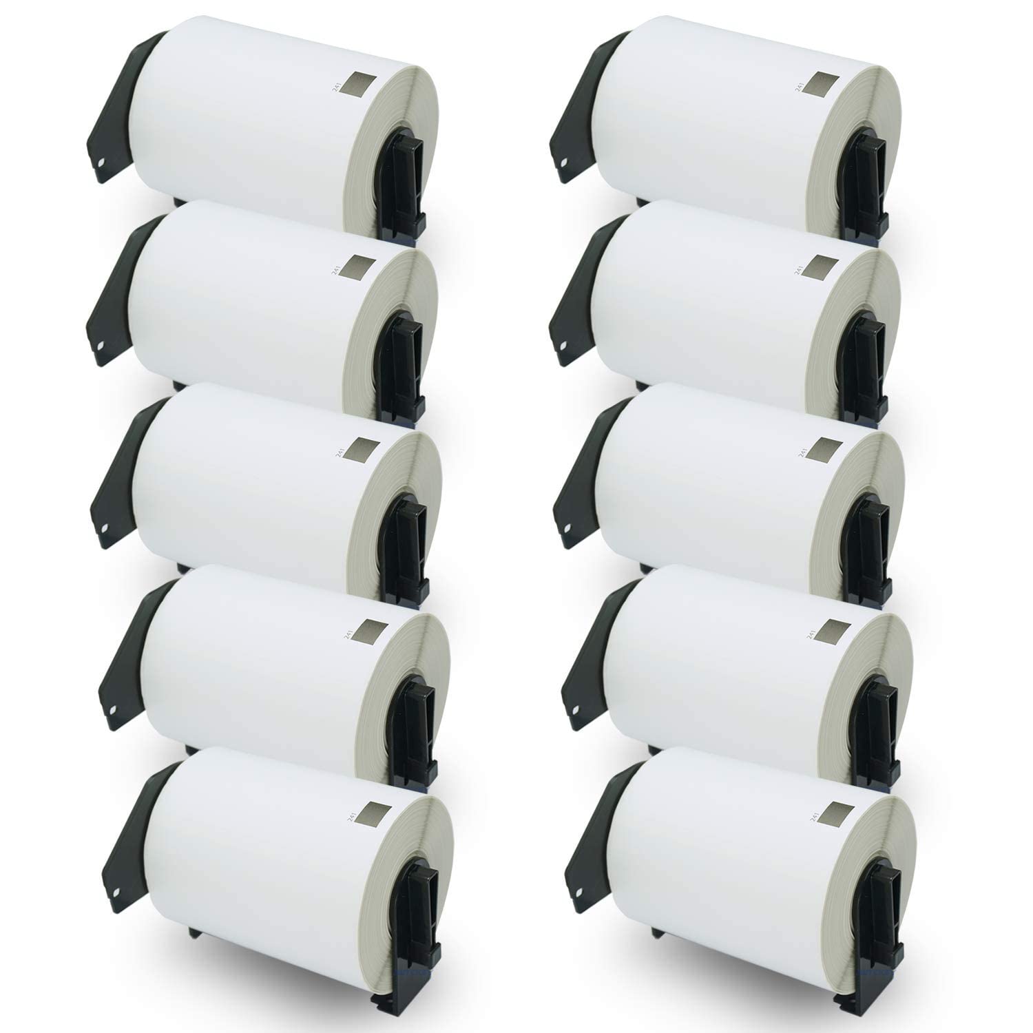 BETCKEY - 10 Rolls DK-11241 Shipping Labels Compatible with Brother, 102mm(W) x 152mm(L), Black on White, 2000 Labels Using for Brother QL Label Printers