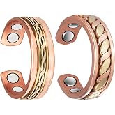 MagVIVACE Copper Ring for Women, Magnetic Ring, 3500 Gauss Effective Magnet, Jewelry Gift (bg)