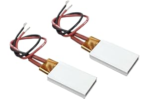 PTCYIDU 2PCS PTC Heating Element AC/DC 110V 110 Degree Insulated Constant Temperature Ceramic Thermostatic Heaters Plate Aluminum Shell Miniature Heating Tools for 3D Printer 5W-50W