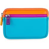 mywalit Small Leather Double Zip Purse | Coin Pocket &amp; Zipped Compartment | Card Slot | Copacabana | Stylish &amp; Compact Accessory for Men &amp; Women | Perfect for Everyday Use