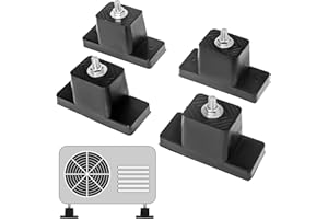 IVWNNN 4 Pack Anti-Vibration Rubber Isolator Mini Split Wall Mounting Bracket for Outside Air Conditioner Condensers Mini Split Mounting Bracket Condenser Pad