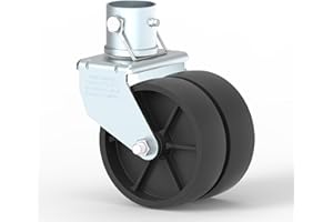 TOWKING Dual 6" Caster for Jack, Silver