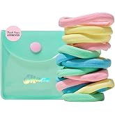 Mane Rainbow Fabric Hair Ties &amp; Case - Extra-Wide &amp; Soft Elastic Bands For All Types &amp; Textures - No Damage Colorful Hair Accessories - Stocking Stuffers for Teen Girls &amp; Adults (8 Count)