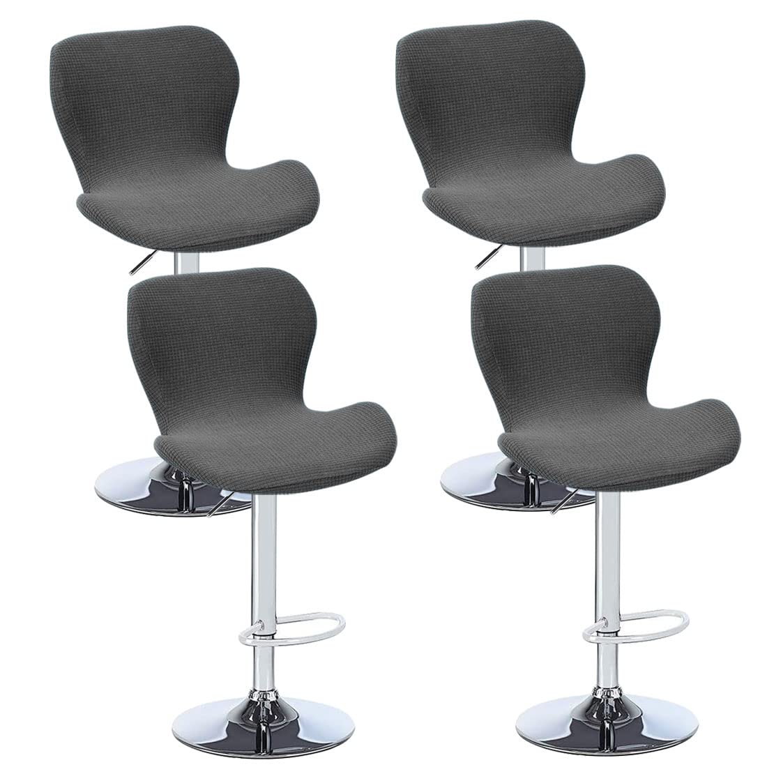 Photo 1 of ** not a full seat**
Bifaunvogel Counter Height Bar Chairs Cover Set of 4 Jacquard Swivel Bar Stools Slipcovers Stretchable Swivel Barstools Chair Covers Protector for Home Kitchen Bar Cafe Dark Grey