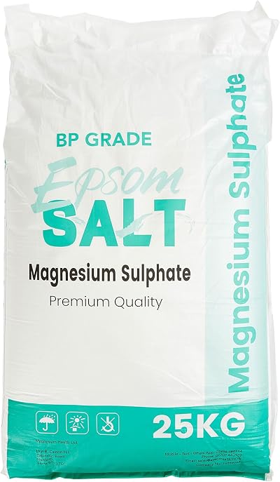 Epsom Salts 1x25kg Bag Pure Magnesium Sulphate Mineral Bath Soak Muscle Pain