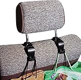 Car Seat Back Headrest Hanger – Pack of 4 Universal Car hanger for Coat or Shopper and Purse by Utopia Home