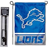 Detroit Lions Garden Flag with Stand Holder