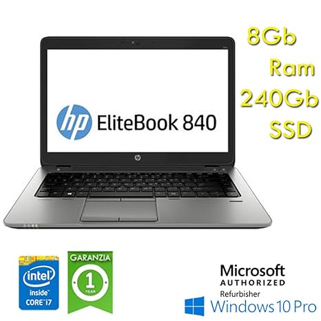 Notebook Elitebook 840 G1 I7 4600u Ssd 240gb Ram 8gb Ssd