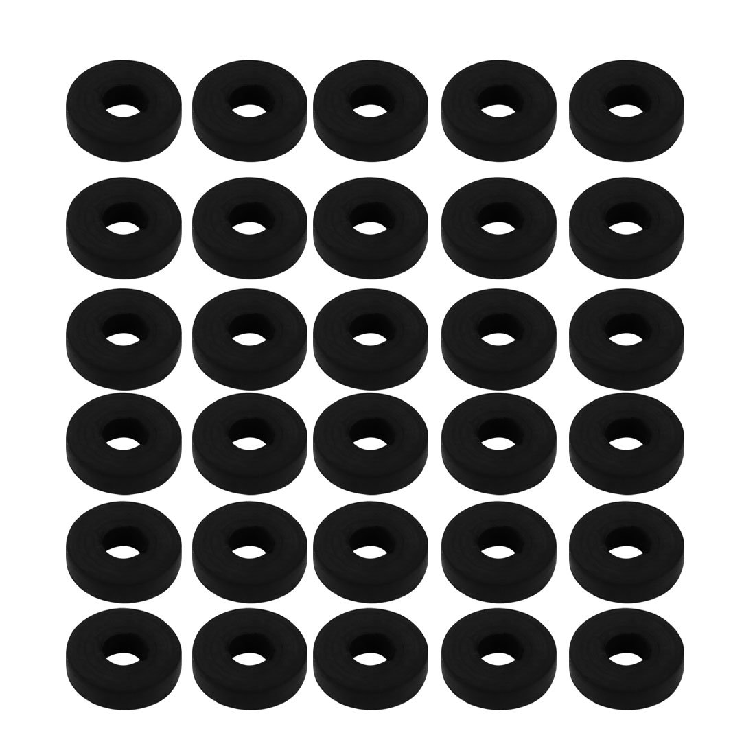 sourcing map Nitrile Rubber Flat Washers Size 3x8x2mm for Faucet Pipe Water Hose, Pack of 30