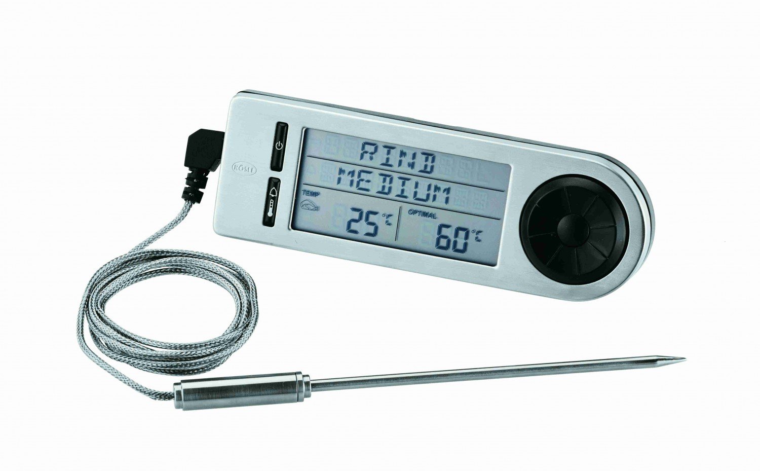 Rösle 25086 BBQ Barbecue Core Temperature Detector, stainless steel
