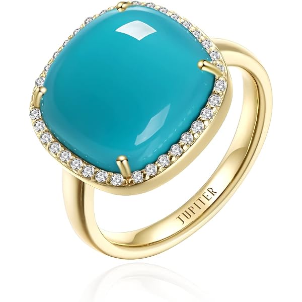 Gem Stone King 18K Yellow Gold Plated Silver Green Peridot Blue Created Sapphire Ring For Women (1.66 Cttw, Heart Shape 6MM, Gemstone August Birthstone, Available In Size 5, 6, 7, 8
