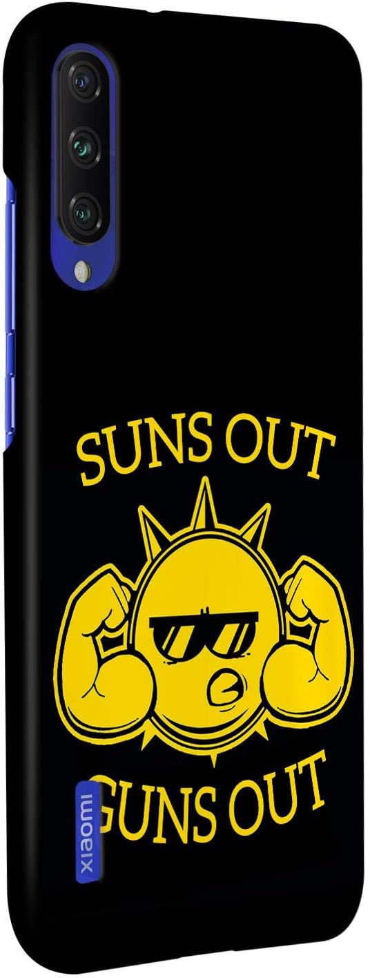 MADANYU Xiaomi Redmi Mi A3 Cover Cover - Suns Out Guns Out for Gym Lovers Designer Printed Slim Back Case Cover for Xiaomi Redmi Mi A3 Cover